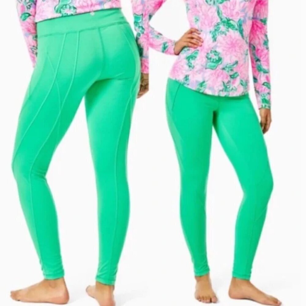 Lilly Pulitzer weekender high rise legging agave green size large NWT